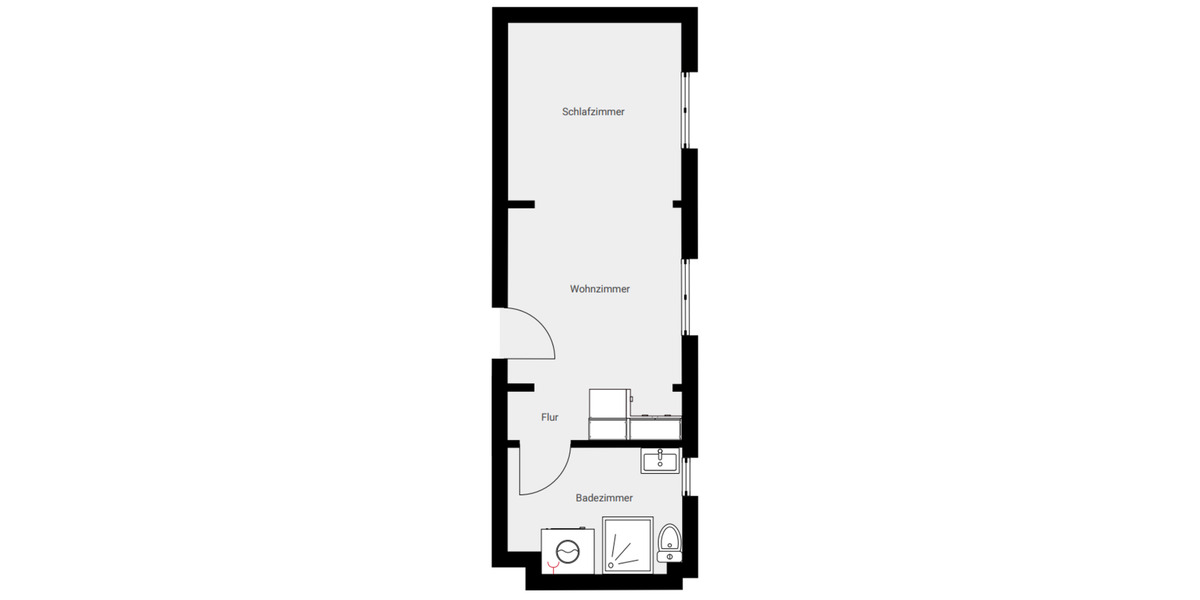 Etagenwohnung Staßfurt Löderburg - 1 Zimmer, 29 m&sup2;, 339&euro; | Angebot:22228638
