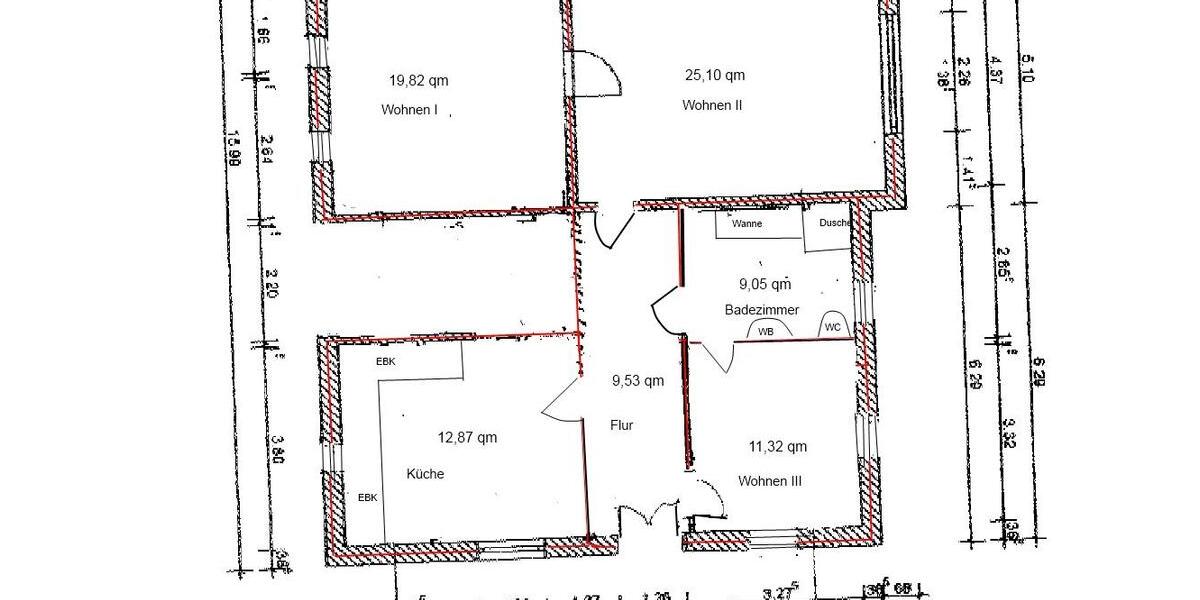 Erdgeschoßwohnung Schwabstedt - 3 Zimmer, 88 m&sup2;, 1.040&euro; | Angebot:26642390