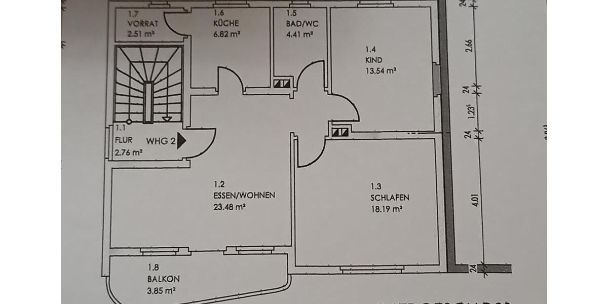 Etagenwohnung Riedenburg - 3 Zimmer, 73 m&sup2;, 720&euro; | Angebot:26651967