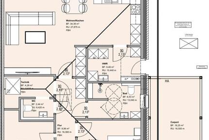 Wohnung Bösel - 3 Zimmer, 90 m&sup2;, 975&euro; | Angebot:25895354