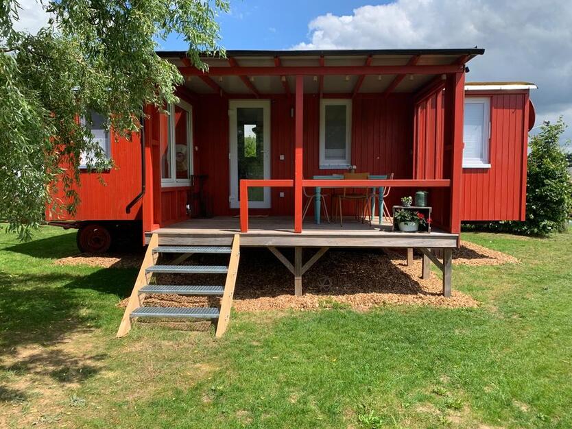 Tinyhouse Ferienhaus im Grünen in Jesberg
