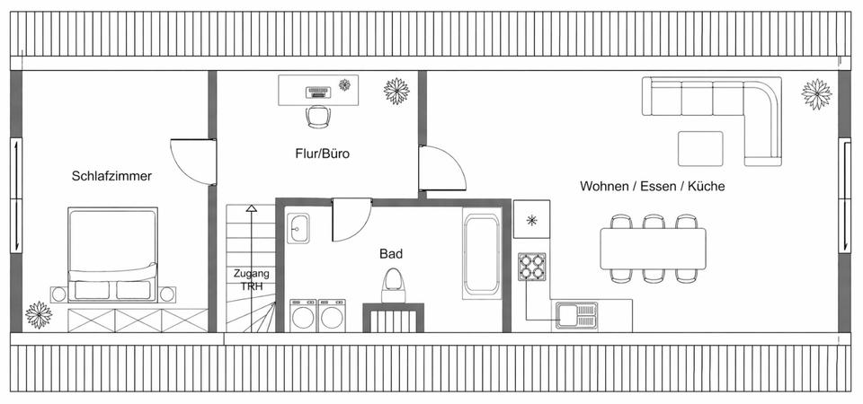 Dachgeschoßwohnung Reichenbach an der Fils - 2.5 Zimmer, 40 m&sup2;, 640&euro; | Angebot:26263038