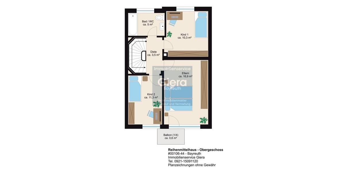 Einfamilienhaus Bayreuth Meyernberg - 6 Zimmer, 120 m&sup2;, 1.250&euro; | Angebot:26283249