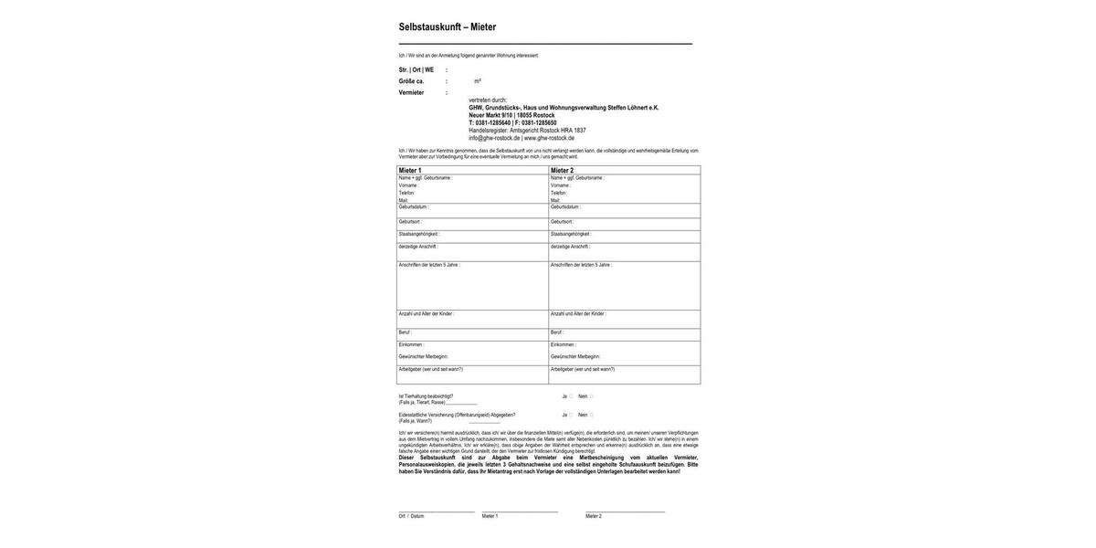 Etagenwohnung Rostock Hohe Düne - 2 Zimmer, 88 m&sup2;, 1.140&euro; | Angebot:25156055