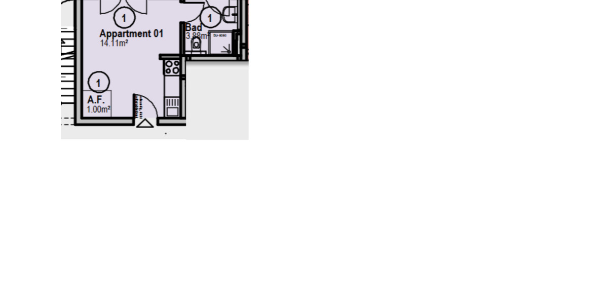 Erdgeschoßwohnung Donauwörth - 1 Zimmer, 20 m&sup2;, 480&euro; | Angebot:24660668