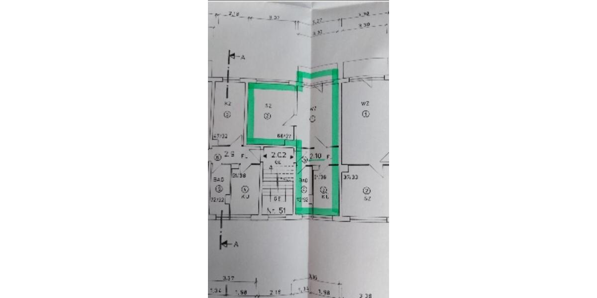 Etagenwohnung Demmin - 2 Zimmer, 50 m&sup2;, 400&euro; | Angebot:25872266
