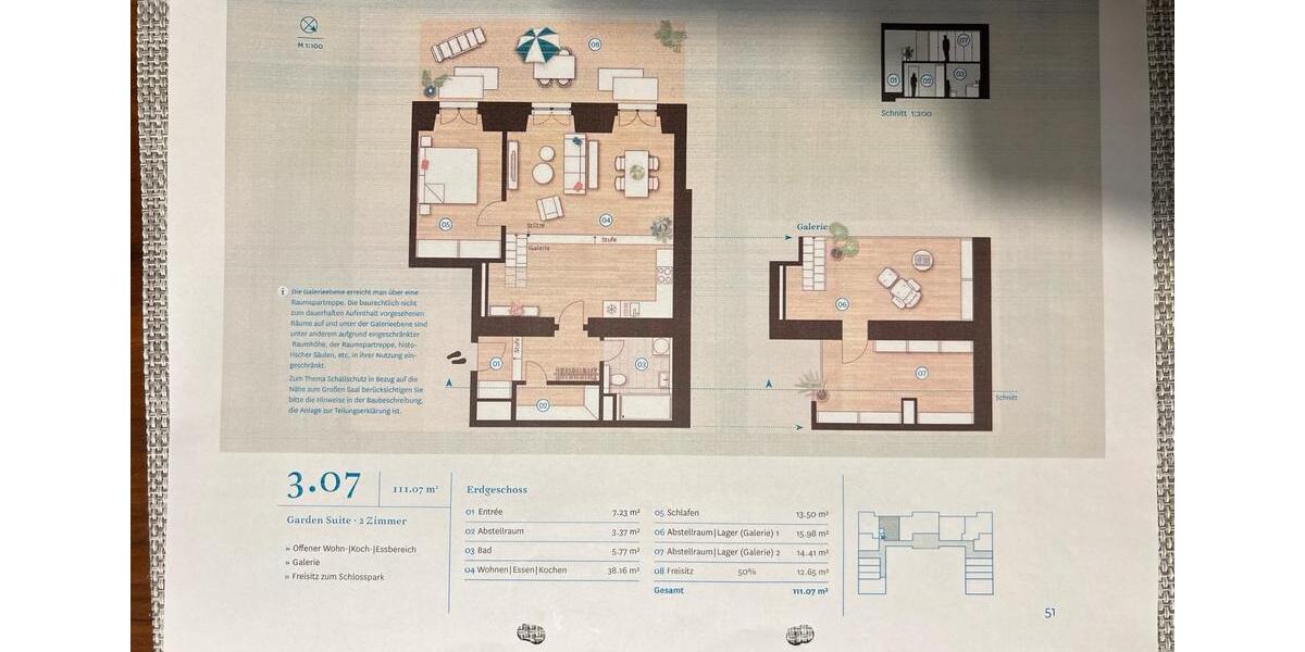 Terrassenwohnung Rheinsberg - 2 Zimmer, 111 m&sup2;, 1.772&euro; | Angebot:26432631