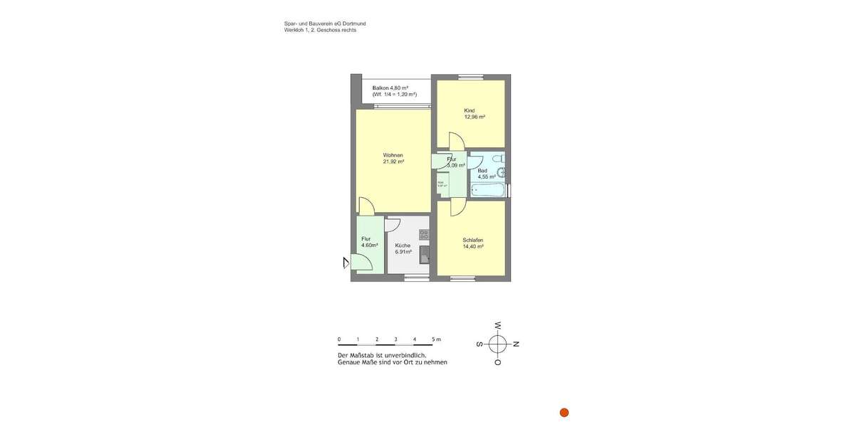 Etagenwohnung Dortmund Mengede - 3 Zimmer, 73 m&sup2;, 413&euro; | Angebot:26213855