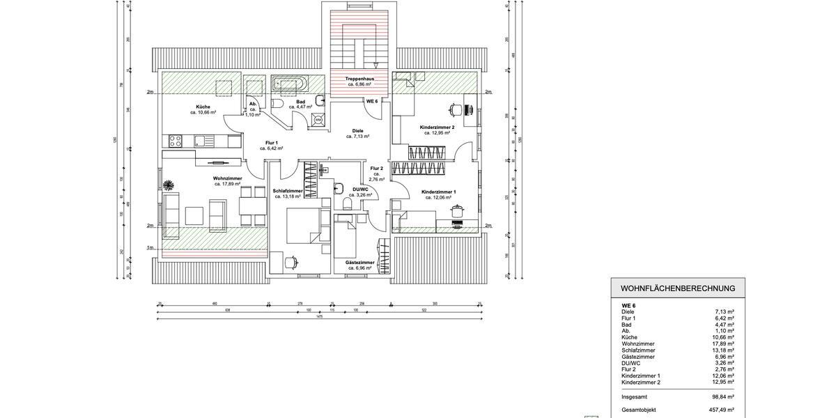 Dachgeschoßwohnung Bad Sachsa - 5 Zimmer, 99 m&sup2;, 650&euro; | Angebot:25375268