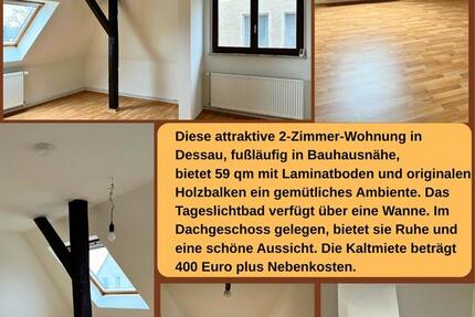 Wohnung Dessau-Roßlau Dessau - 2 Zimmer, 59 m&sup2;, 400&euro; | Angebot:25791151