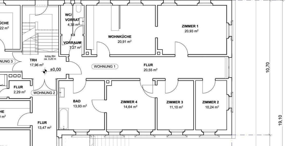Etagenwohnung Coburg - 4 Zimmer, 123 m&sup2;, 1.085&euro; | Angebot:23145077