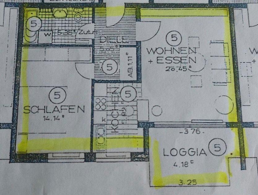 2 Zimmer 55qm Wohnung inkl. Klima, PV Anlage, Balkon, Stellplatz