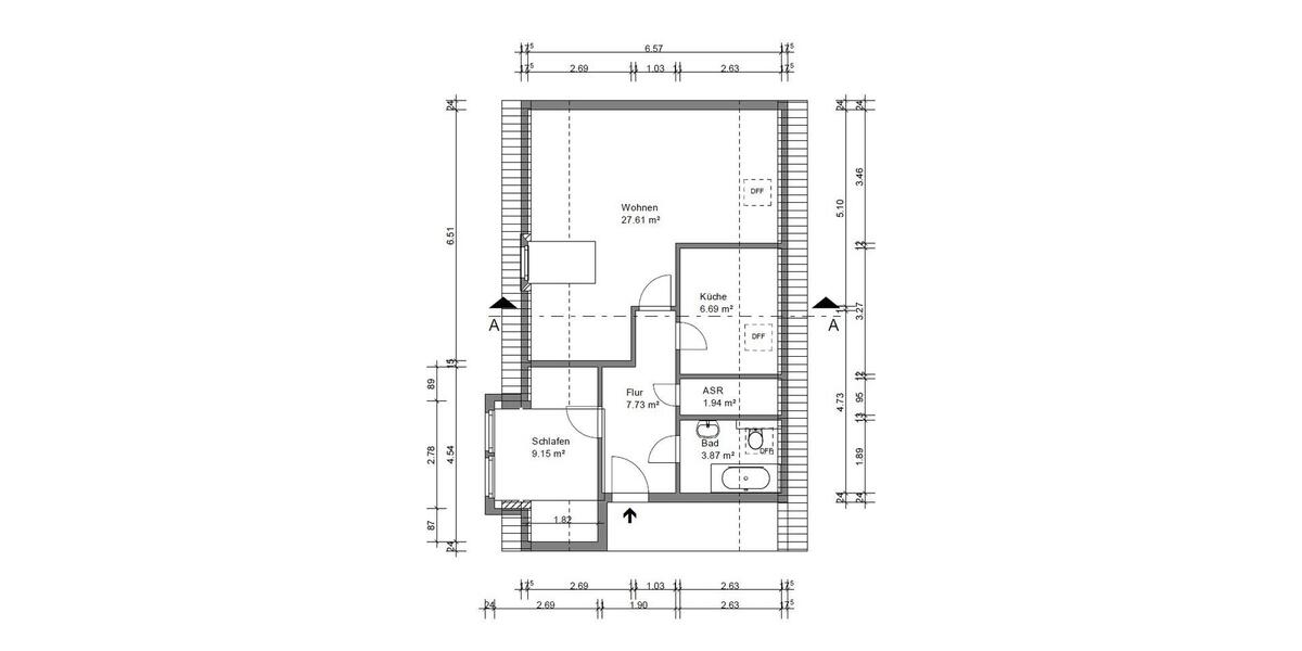 Dachgeschoßwohnung Großenhain - 2 Zimmer, 57 m&sup2;, 390&euro; | Angebot:26021808