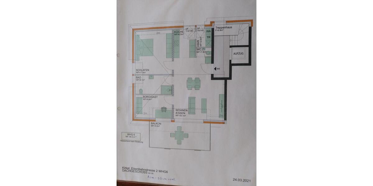 Etagenwohnung Kirkel - 3 Zimmer, 85 m&sup2;, 1.150&euro; | Angebot:25572203