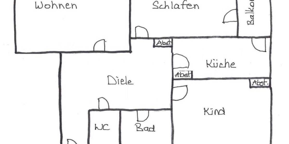 Etagenwohnung Düsseldorf Derendorf - 3 Zimmer, 92 m&sup2;, 1.150&euro; | Angebot:26886910
