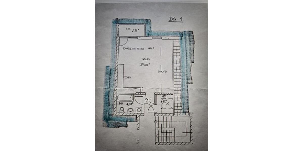 Etagenwohnung Ingelheim am Rhein - 1.5 Zimmer, 40 m&sup2;, 480&euro; | Angebot:25178706