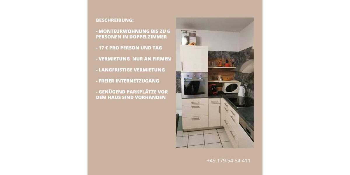 Wohnen auf Zeit Löhne - 3 Zimmer, 98 m&sup2;, 18&euro; | Angebot:23570918