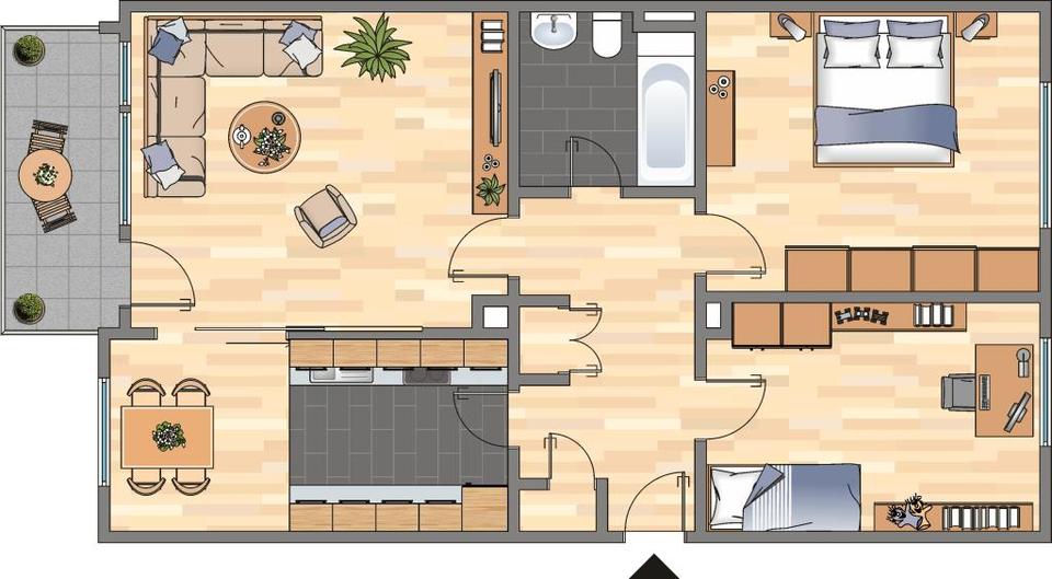 Erdgeschoßwohnung Wirges - 3 Zimmer, 71 m&sup2;, 679&euro; | Angebot:24426627