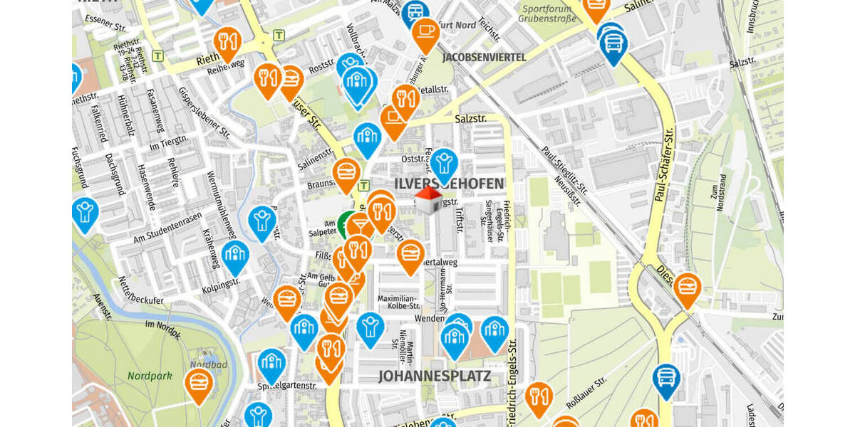 Etagenwohnung Erfurt Ilversgehofen - 3 Zimmer, 59 m&sup2;, 620&euro; | Angebot:26038148