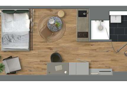 Zimmer Münster Hansaviertel - 1 Zimmer, 1.108&euro; | Angebot:22847409