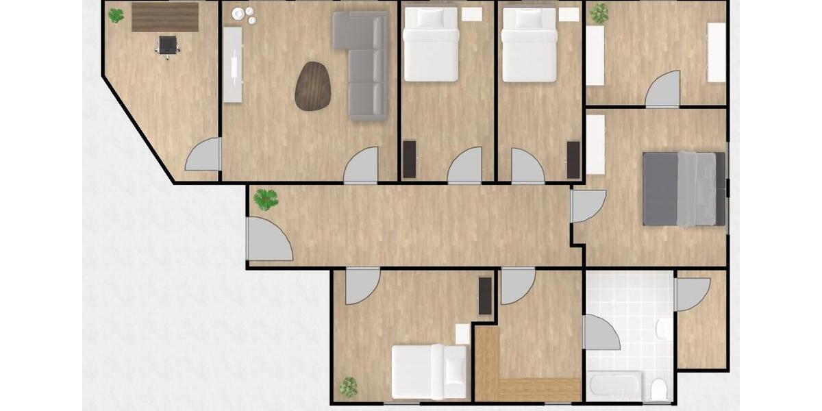 Dachgeschoßwohnung Bad Hersfeld - 5 Zimmer, 116 m&sup2;, 889&euro; | Angebot:25745440