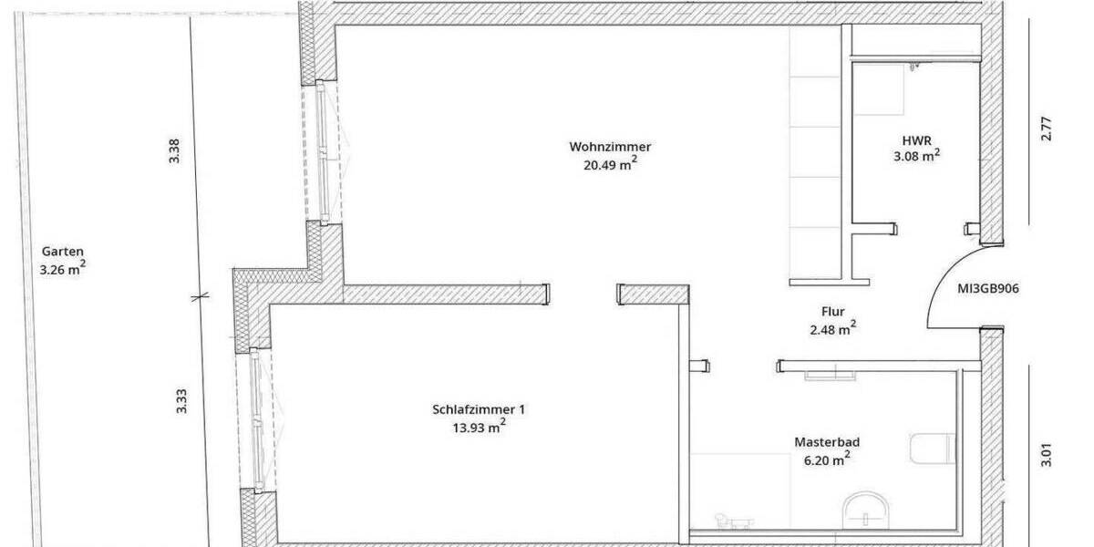 Etagenwohnung Berlin Spandau - 2 Zimmer, 51 m&sup2;, 1.183&euro; | Angebot:25700415