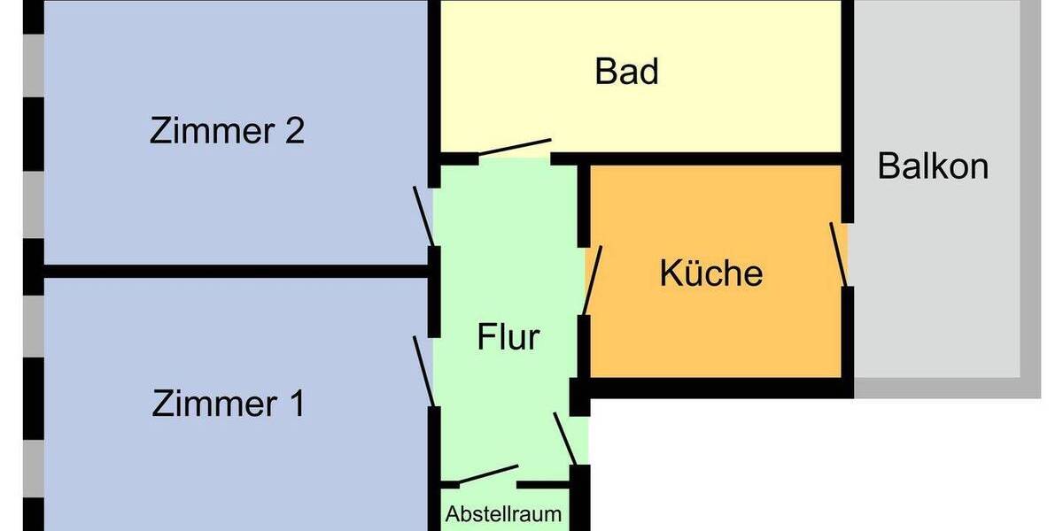 Etagenwohnung Bautzen - 2 Zimmer, 82 m&sup2;, 449&euro; | Angebot:26618198