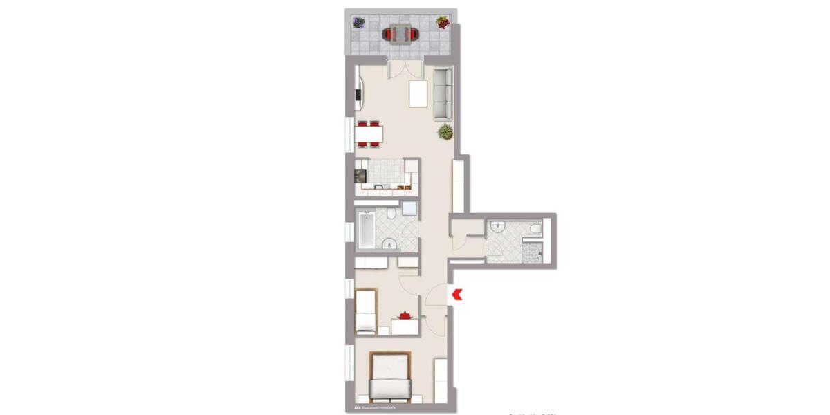 Etagenwohnung Schönefeld - 3 Zimmer, 80 m&sup2;, 1.750&euro; | Angebot:26460015