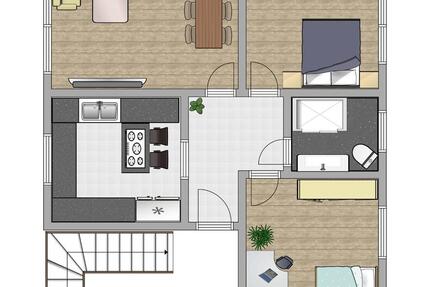 Schöne 3-Zimmer-Wohnung (ca. 75 m²) in Hof- Moschendorf zu vermie 3 zimmer