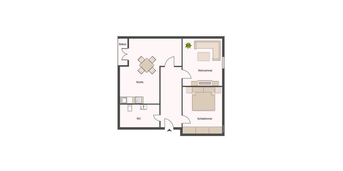 Etagenwohnung Chemnitz Bernsdorf - 2 Zimmer, 54 m&sup2;, 319&euro; | Angebot:26205410