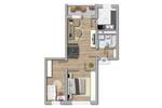 Etagenwohnung Freiberg Freiberg West - 3 Zimmer, 58 m&sup2;, 330&euro; | Angebot:26759101
