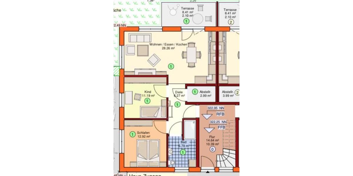 3-Zimmer-Wohnung, Neubau, Barrierefrei mit Terasse 3 zimmer
