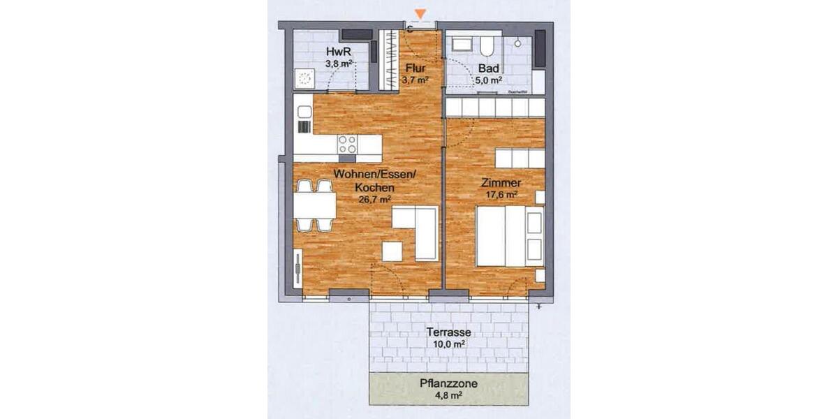 Erdgeschoßwohnung Berlin Mitte - 2 Zimmer, 64 m&sup2;, 1.690&euro; | Angebot:25355192