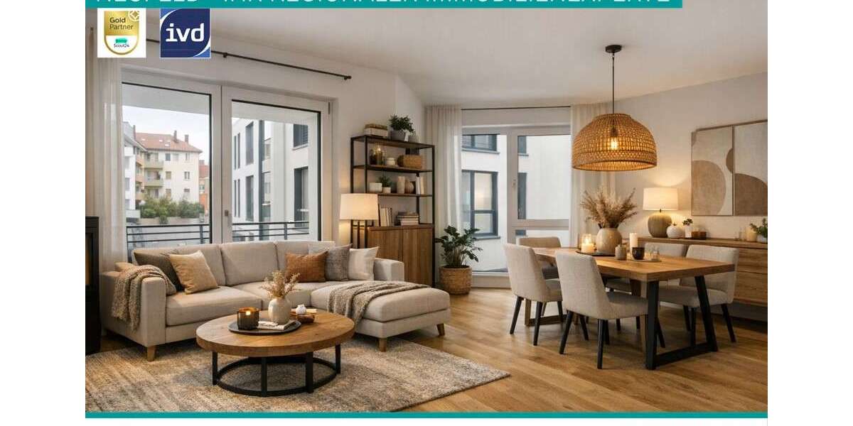 Etagenwohnung Heilbronn Kernstadt - 2 Zimmer, 47 m&sup2;, 860&euro; | Angebot:25100943