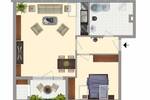 Etagenwohnung Dessau-Roßlau West - 2 Zimmer, 50 m&sup2;, 328&euro; | Angebot:26730759
