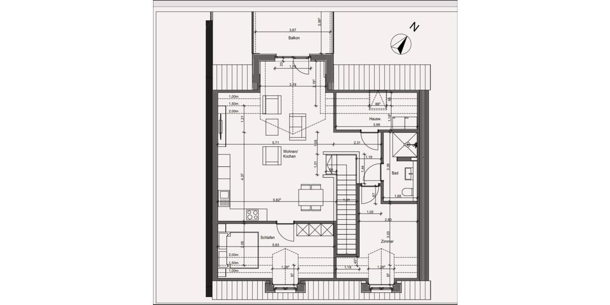 Dachgeschoßwohnung Nottuln - 3 Zimmer, 87 m&sup2;, 1.250&euro; | Angebot:26705004