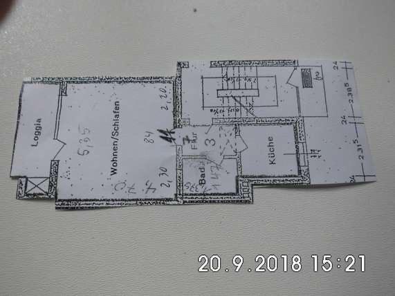 Vollständig renovierte 1-Zimmer-Wohnung mit Balkon und EBK zimmer