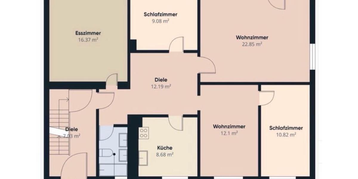 Etagenwohnung Walsrode Bomlitz - 5 Zimmer, 95 m&sup2;, 1.150&euro; | Angebot:26029396
