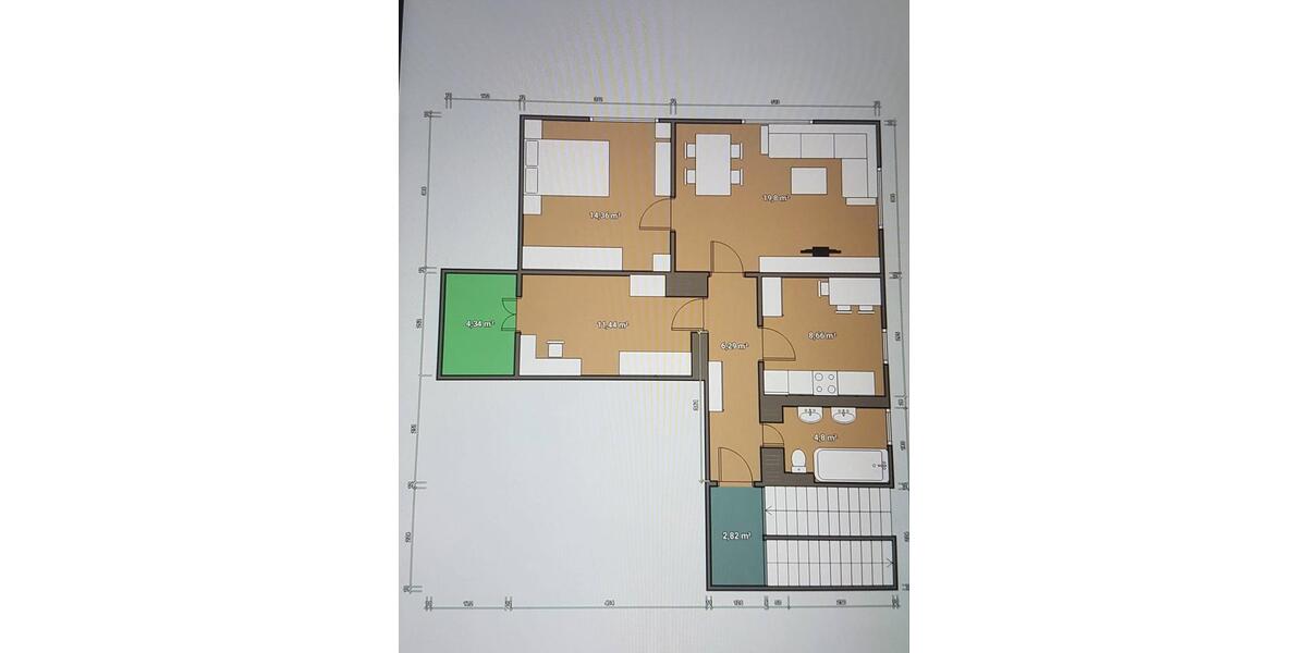 Etagenwohnung Bamberg Gärtnerstadt - 3 Zimmer, 66 m&sup2;, 924&euro; | Angebot:26672357