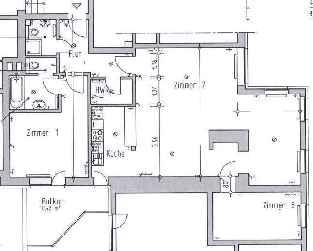 Etagenwohnung Quickborn - 3 Zimmer, 98 m&sup2;, 980&euro; | Angebot:26204063