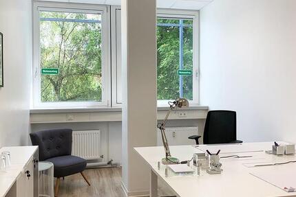 Büro im modernen Ambiente, Pauschalmiete, Sevicepaket, stillvole Lounges, Empfang zimmer