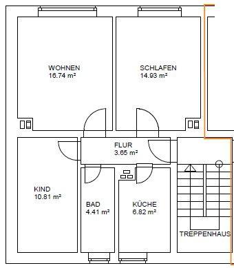 Etagenwohnung Marienberg - 3 Zimmer, 58 m&sup2;, 299&euro; | Angebot:8870482