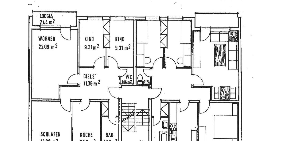 Etagenwohnung Celle Altencelle - 4 Zimmer, 83 m&sup2;, 480&euro; | Angebot:26235161