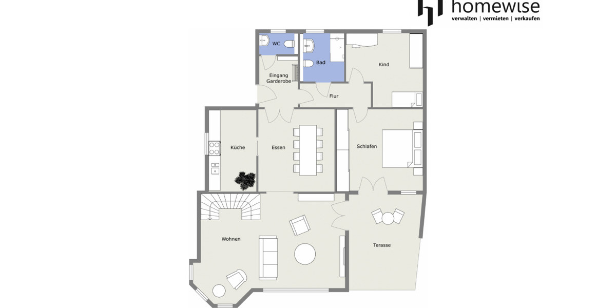 Erdgeschoßwohnung München Aubing-Lochhausen-Langwied - 5 Zimmer, 160 m&sup2;, 2.900&euro; | Angebot:25102130