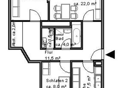 Renovierte 2,5-Zimmer-Wohnung ca. 86,28m² unweit Mittellandkanal sofort verfügbar