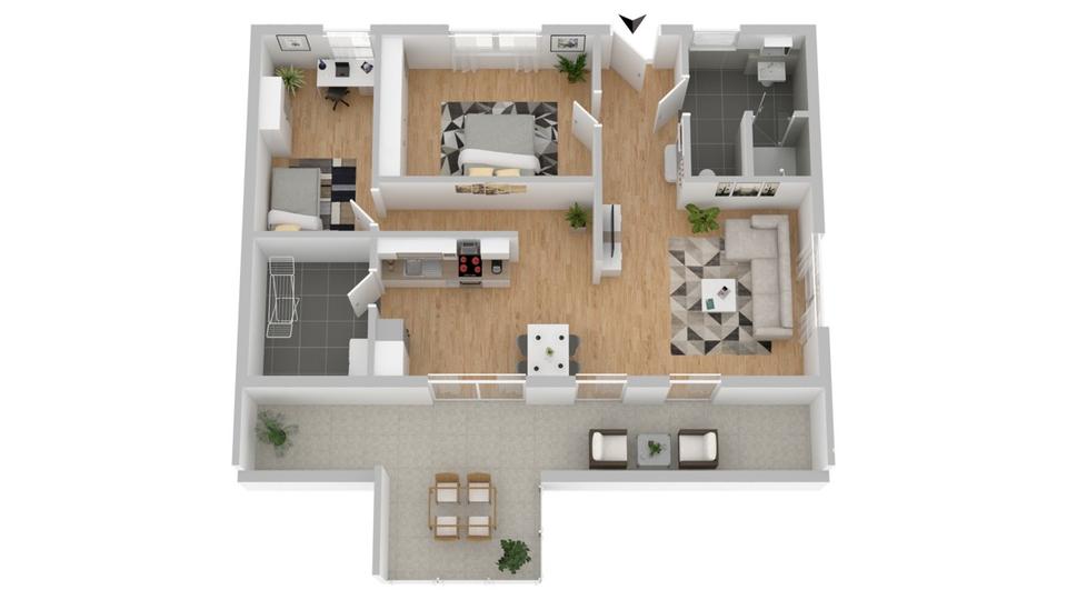 Moderne Penthouse-Wohnung in Zentrumslage von Lingen verfügbar! 3 zimmer