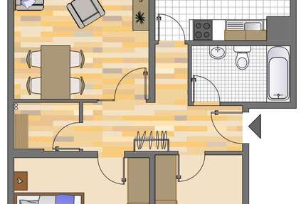 Wohnung zum Mieten in Gelsenkirchen 499 € 75.45 m² 3 zimmer