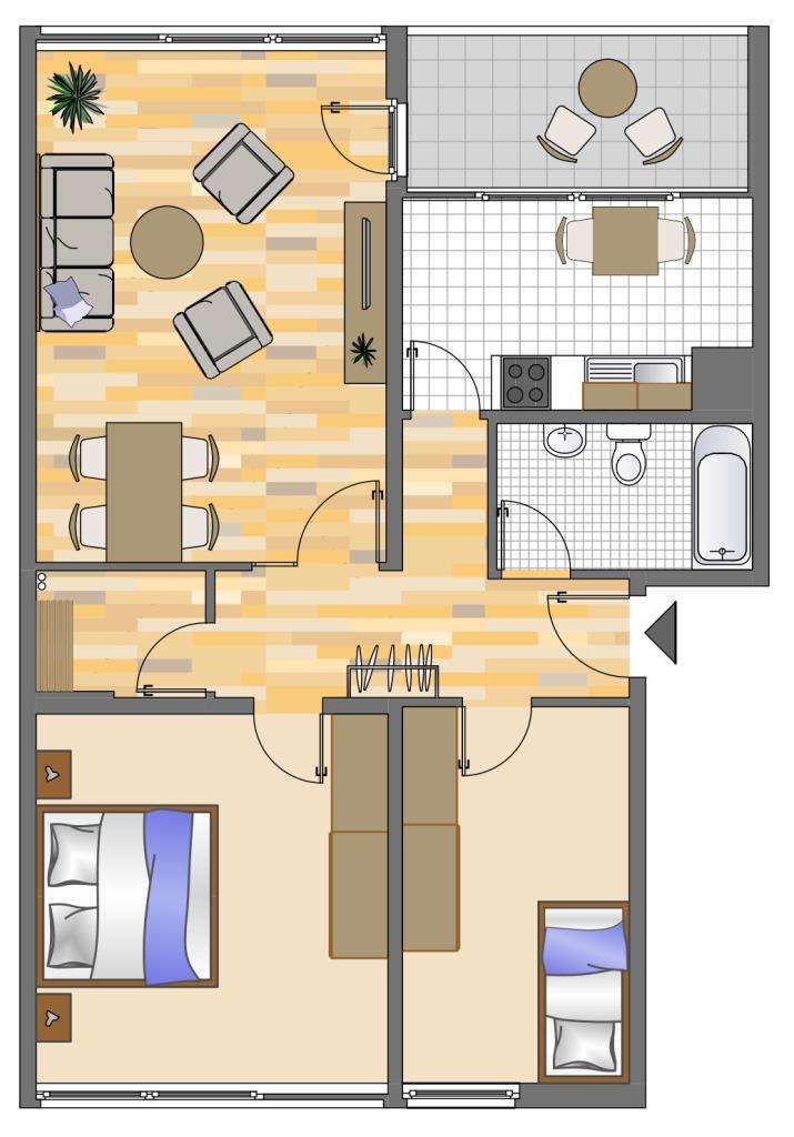 Wohnung zum Mieten in Gelsenkirchen 499 € 75.45 m² 3 zimmer