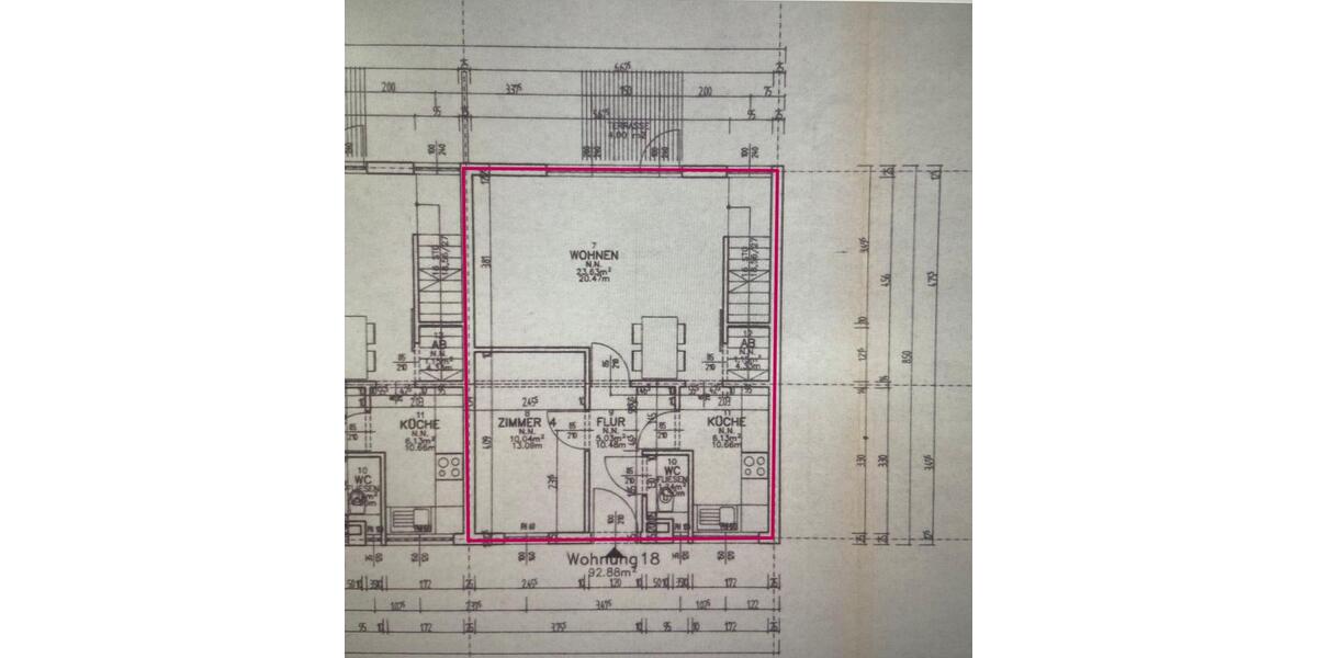Etagenwohnung Rüsselsheim am Main - 5 Zimmer, 93 m&sup2;, 1.400&euro; | Angebot:24491816