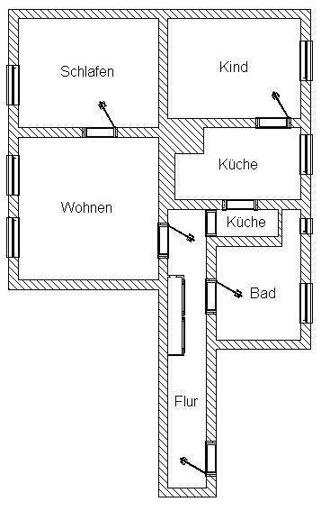 Etagenwohnung Torgau - 3 Zimmer, 83 m&sup2;, 498&euro; | Angebot:26204347
